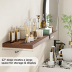 Floating Shelves Rustic Wooden Wall (2 Pack)