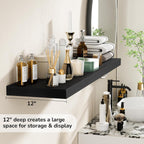 Floating Shelves Rustic Wooden Wall (2 Pack)