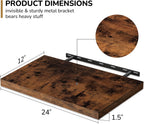 Floating Shelves Rustic Wooden Wall (2 Pack)