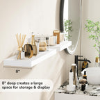 Floating Shelves Rustic Wooden Wall (2 Pack)