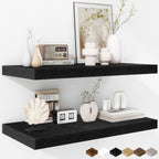 Floating Shelves Rustic Wooden Wall (2 Pack)