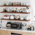 Floating Shelves Rustic Wooden Wall (2 Pack)