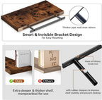 Floating Shelves Rustic Wooden Wall (2 Pack)
