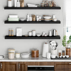 Floating Shelves Rustic Wooden Wall (2 Pack)