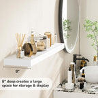 Floating Shelves Rustic Wooden Wall (2 Pack)