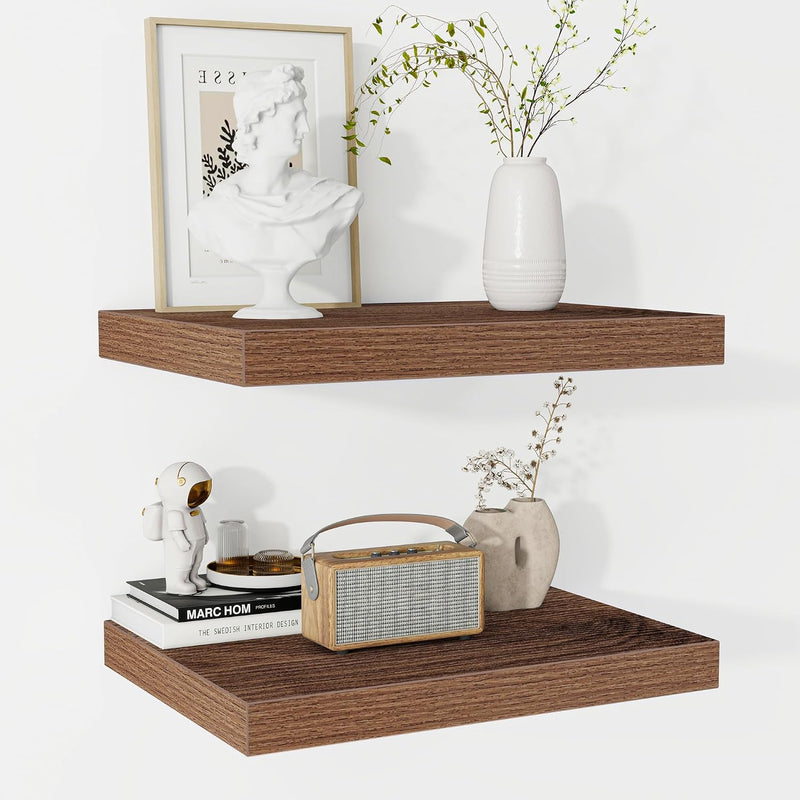 Floating Shelves Rustic Wooden Wall (2 Pack)