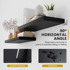 Floating Shelves Wall Mounted Rustic (Set of 2)