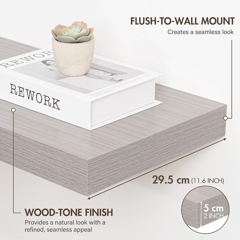 Floating Shelves Wall Mounted Rustic (Set of 2)