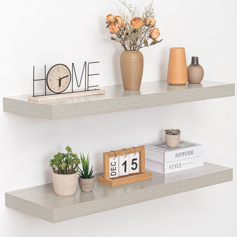 Floating Shelves Wall Mounted Rustic (Set of 2)