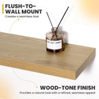 Floating Shelves Wall Mounted Rustic (Set of 2)
