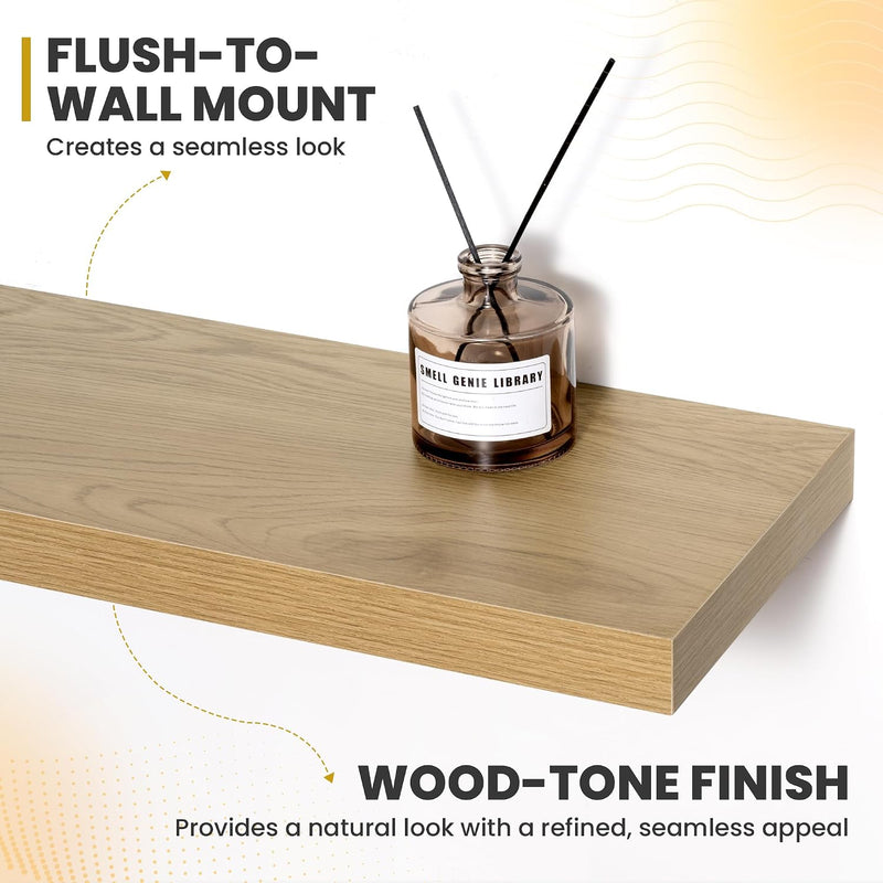 Floating Shelves Wall Mounted Rustic (Set of 2)