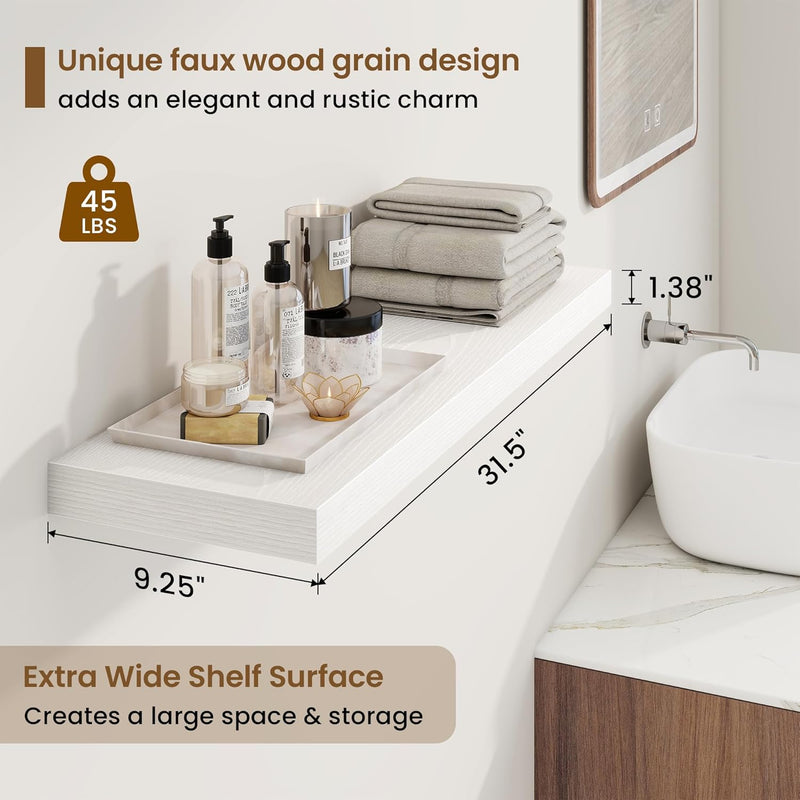 Floating Shelves Wall Mounted Rustic (Set of 2)