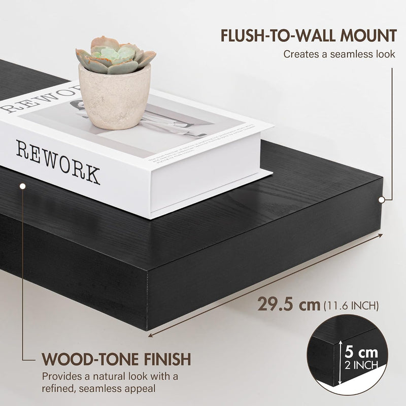 Floating Shelves Wall Mounted Rustic (Set of 2)