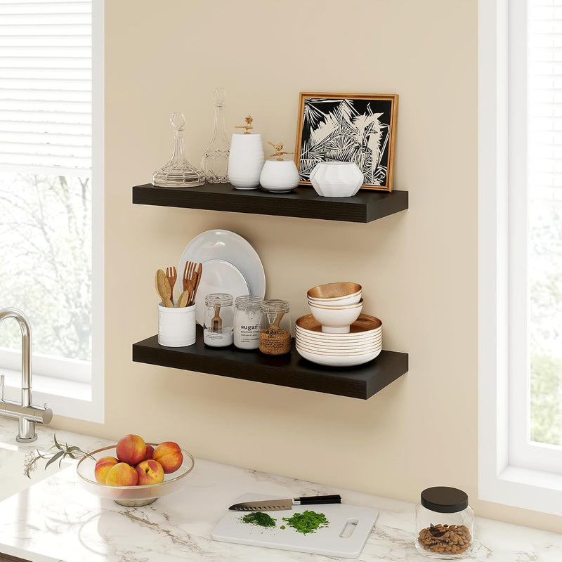 Floating Shelves Wall Mounted Rustic (Set of 2)