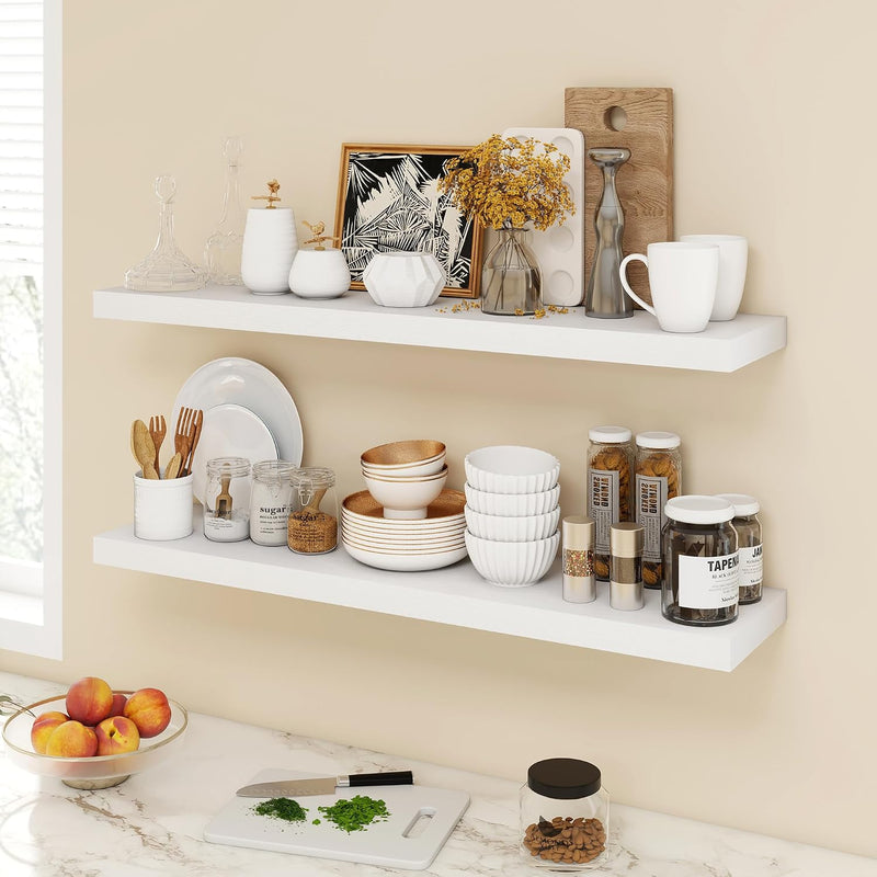 Floating Shelves Wall Mounted Rustic (Set of 2)