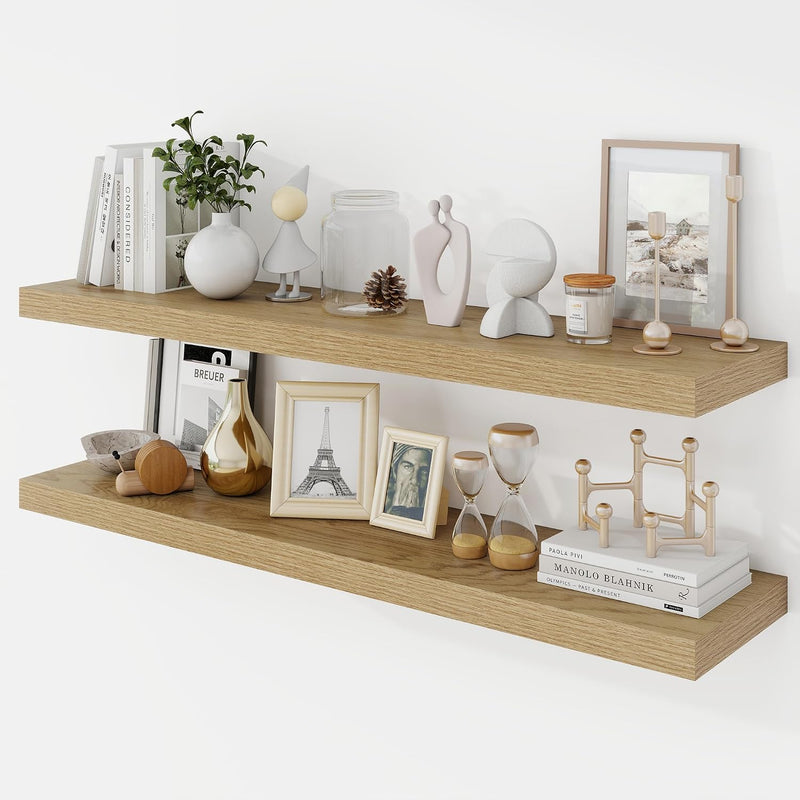 Floating Shelves Wall Mounted Rustic (Set of 2)
