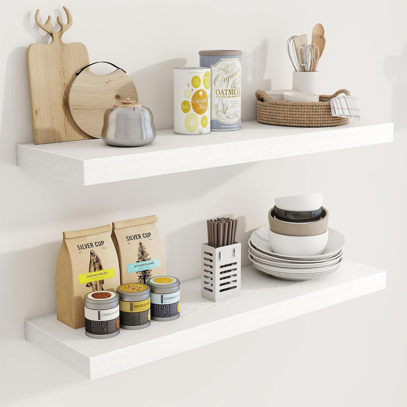 Floating Shelves Wall Mounted Rustic (Set of 2)