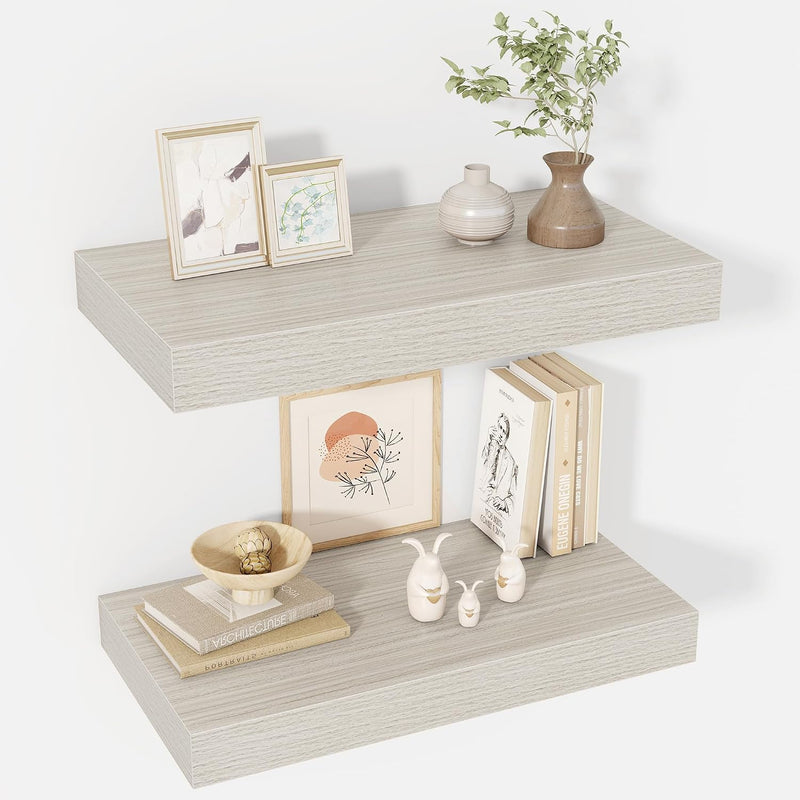 Floating Shelves Wall Mounted Rustic (Set of 2)