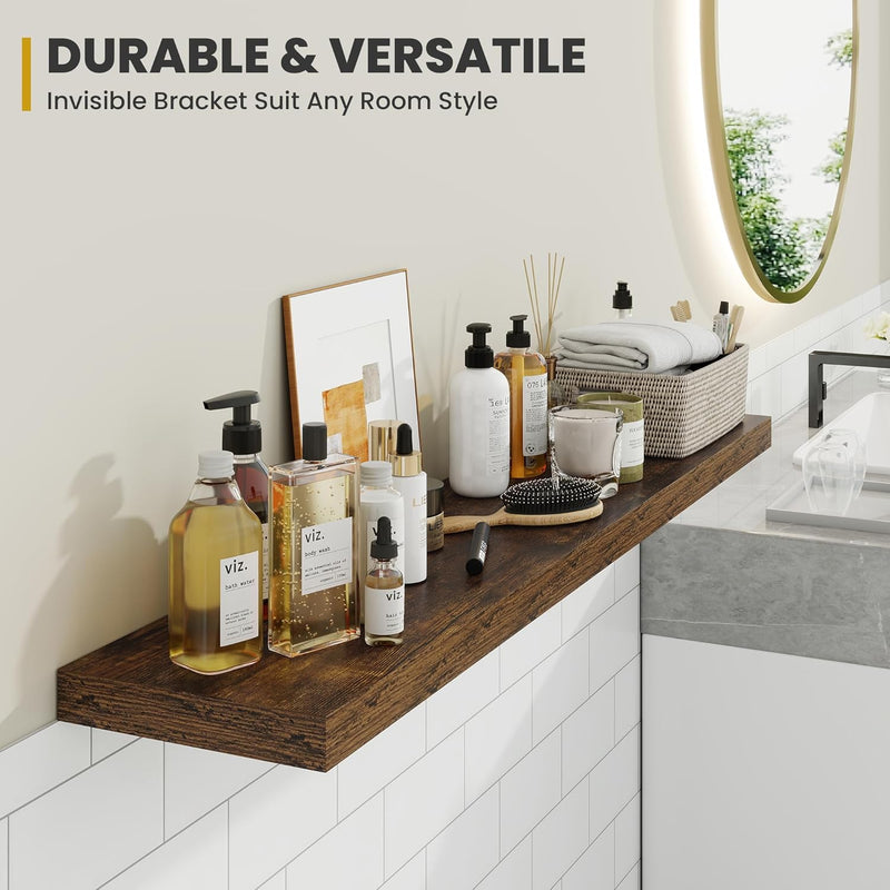 Floating Shelves Wall Mounted Rustic (Set of 2)