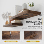 Floating Shelves Wall Mounted Rustic (Set of 2)