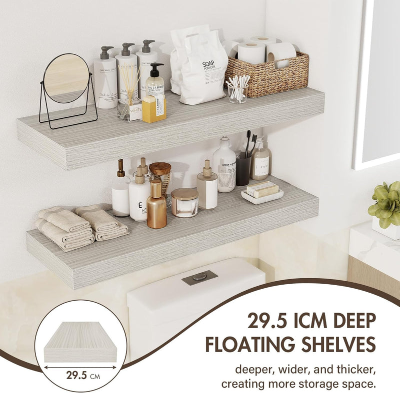 Floating Shelves Wall Mounted Rustic (Set of 2)