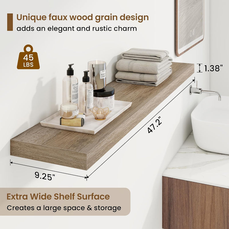 Floating Shelves Wall Mounted Rustic (Set of 2)