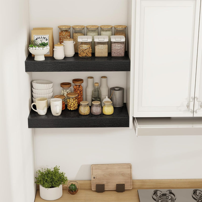 Floating Shelves Wall Mounted Rustic (Set of 2)