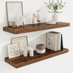 Floating Shelves Wall Mounted Rustic (Set of 2)