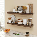 Floating Shelves Wall Mounted Rustic (Set of 2)