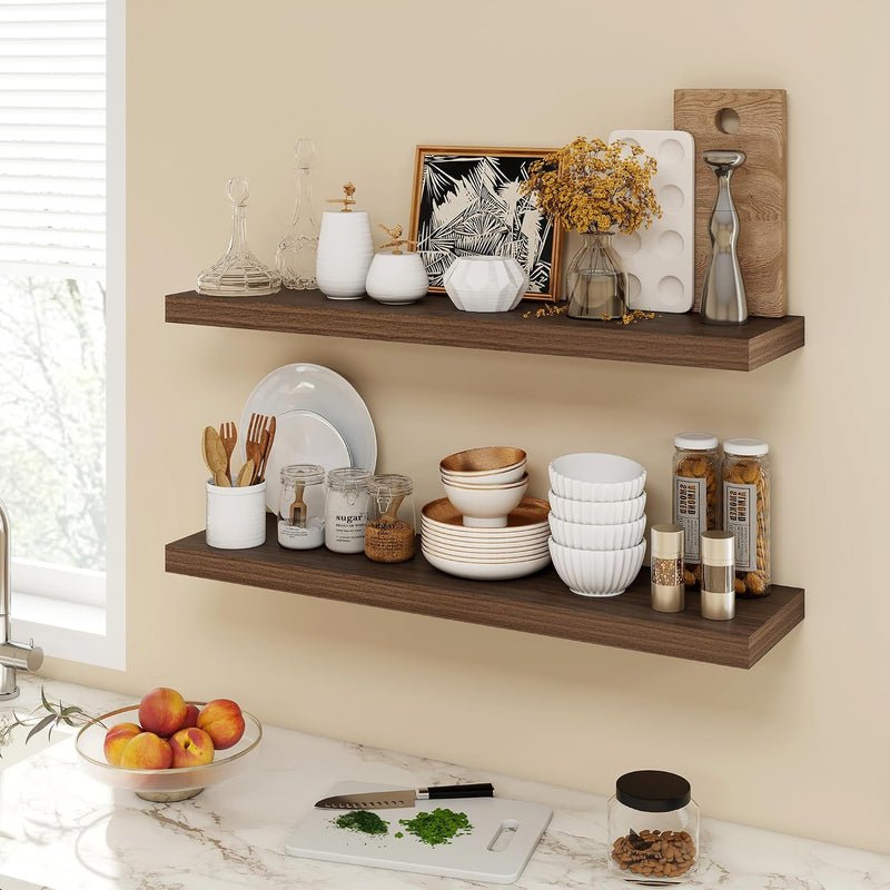 Floating Shelves Wall Mounted Rustic (Set of 2)