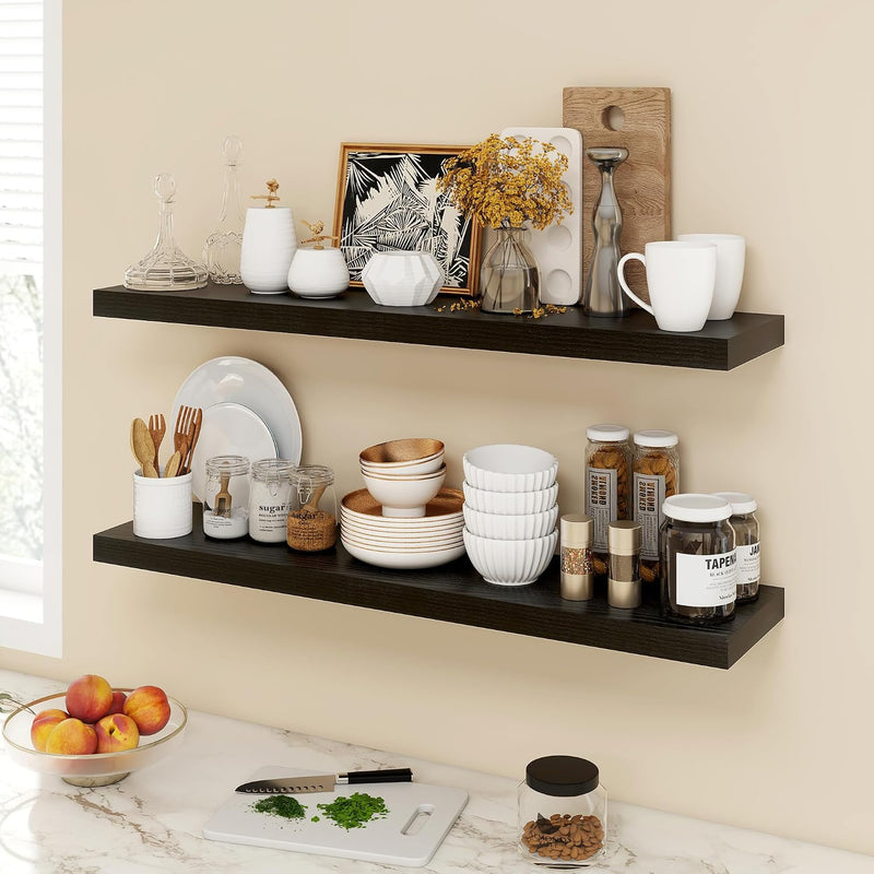 Floating Shelves Wall Mounted Rustic (Set of 2)