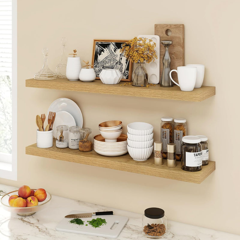 Floating Shelves Wall Mounted Rustic (Set of 2)