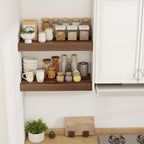 Floating Shelves Wall Mounted Rustic (Set of 2)
