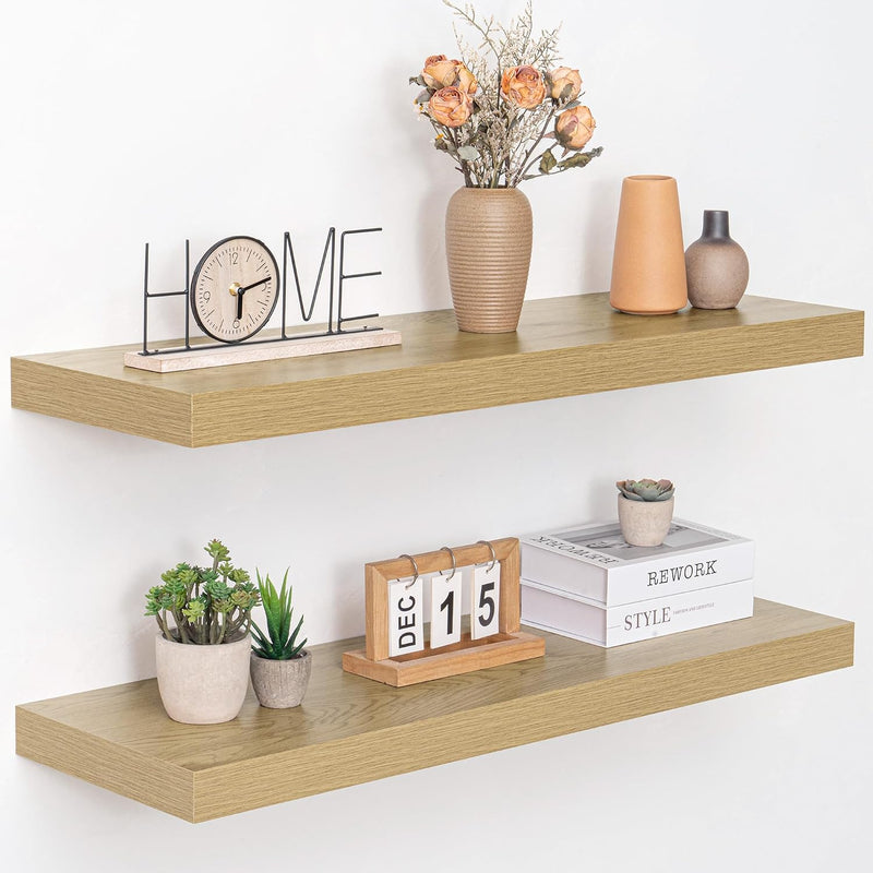 Floating Shelves Wall Mounted Rustic (Set of 2)