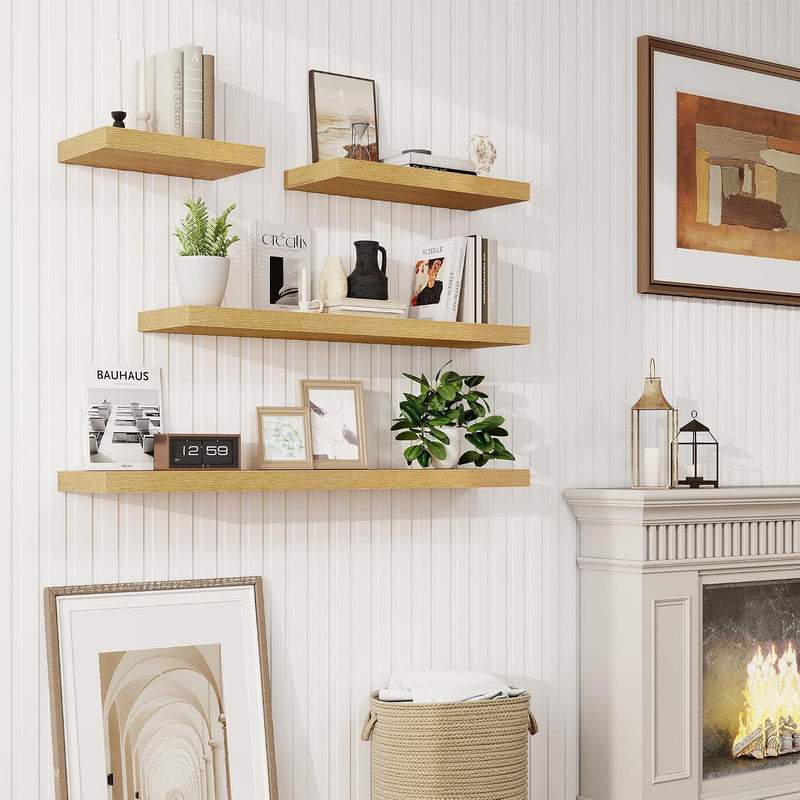 Floating Shelves Wall Mounted Rustic (Set of 2)