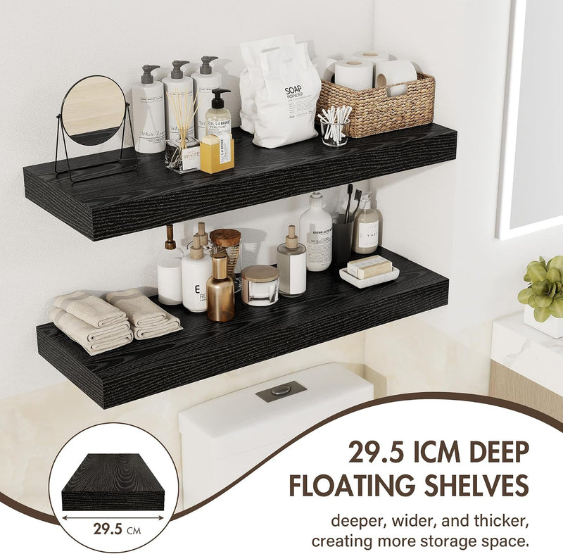 Floating Shelves Wall Mounted Rustic (Set of 2)