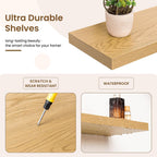 Floating Shelves Wall Mounted Rustic (Set of 2)