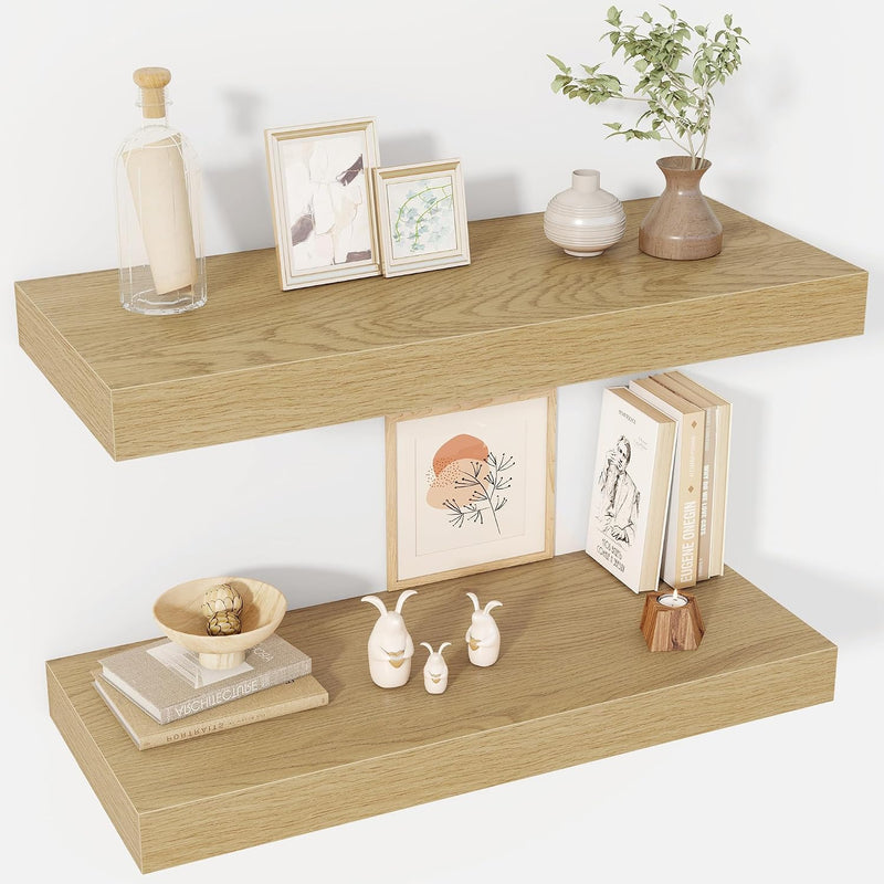 Floating Shelves Wall Mounted Rustic (Set of 2)