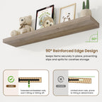 Floating Shelves Wall Mounted Rustic (Set of 2)