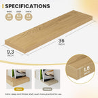 Floating Shelves Wall Mounted Rustic (Set of 2)