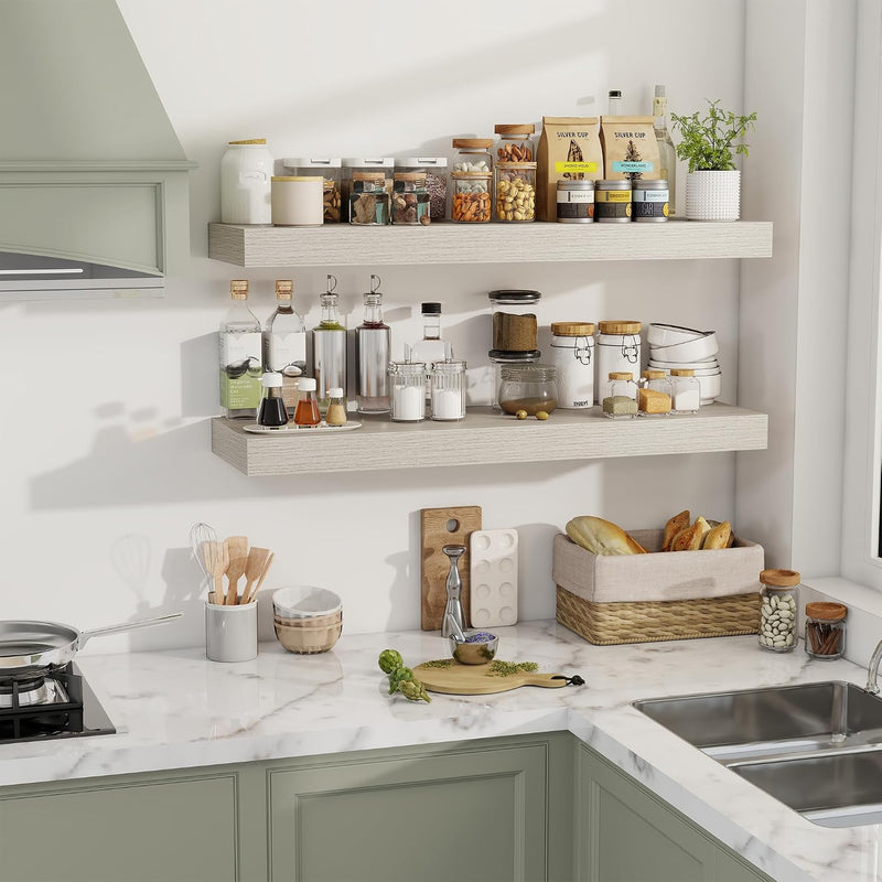 Floating Shelves Wall Mounted Rustic (Set of 2)