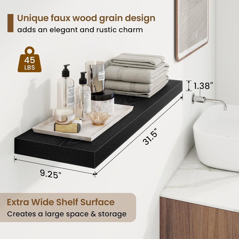 Floating Shelves Wall Mounted Rustic (Set of 2)