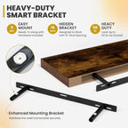 Floating Shelves Wall Mounted Rustic (Set of 2)