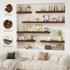 Floating Shelves Wall Mounted Rustic (Set of 2)