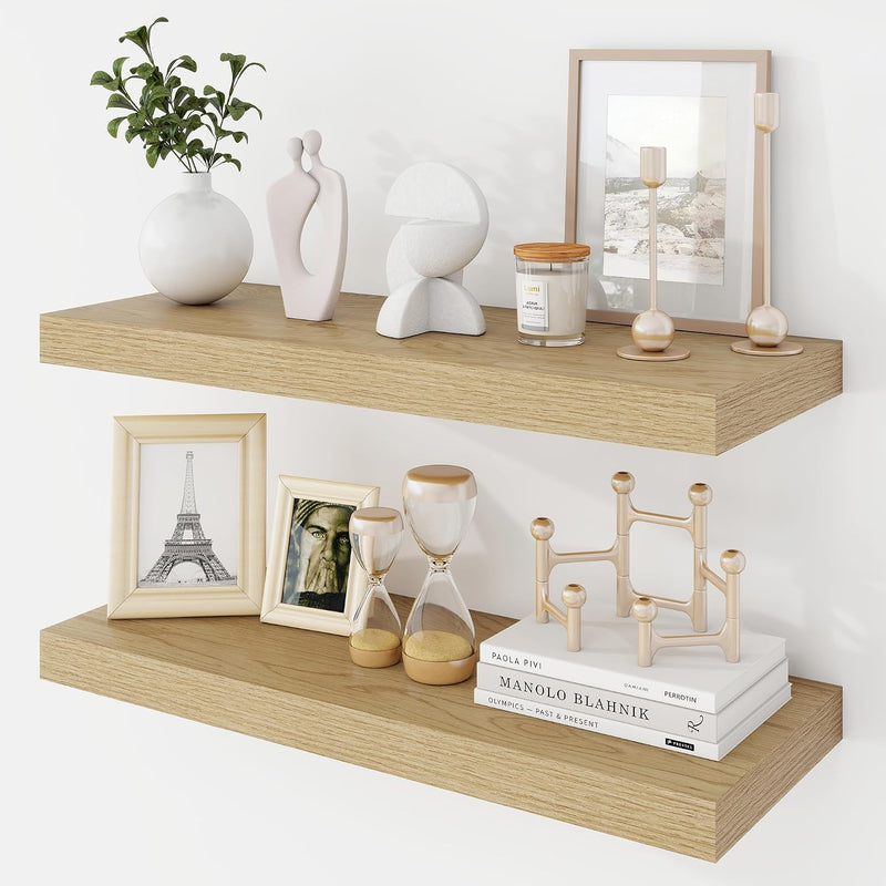Floating Shelves Wall Mounted Rustic (Set of 2)