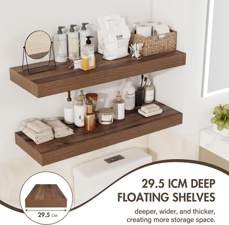 Floating Shelves Wall Mounted Rustic (Set of 2)