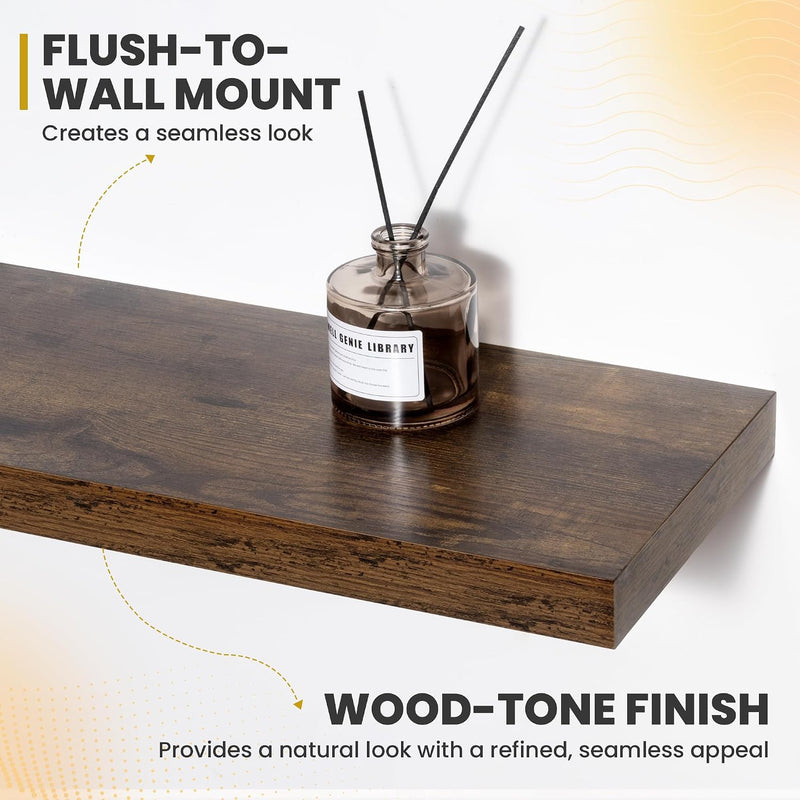 Floating Shelves Wall Mounted Rustic (Set of 2)