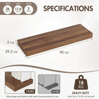 Floating Shelves Wall Mounted Rustic (Set of 2)