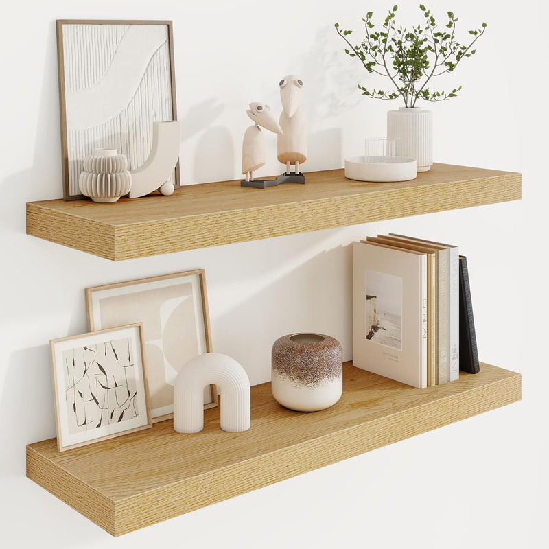 Floating Shelves Wall Mounted Rustic (Set of 2)