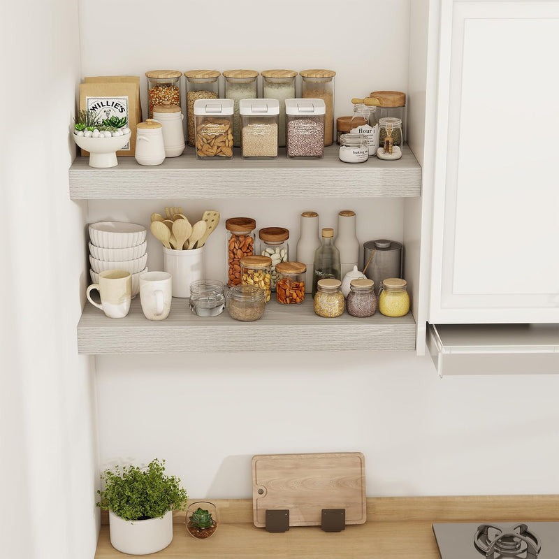 Floating Shelves Wall Mounted Rustic (Set of 2)